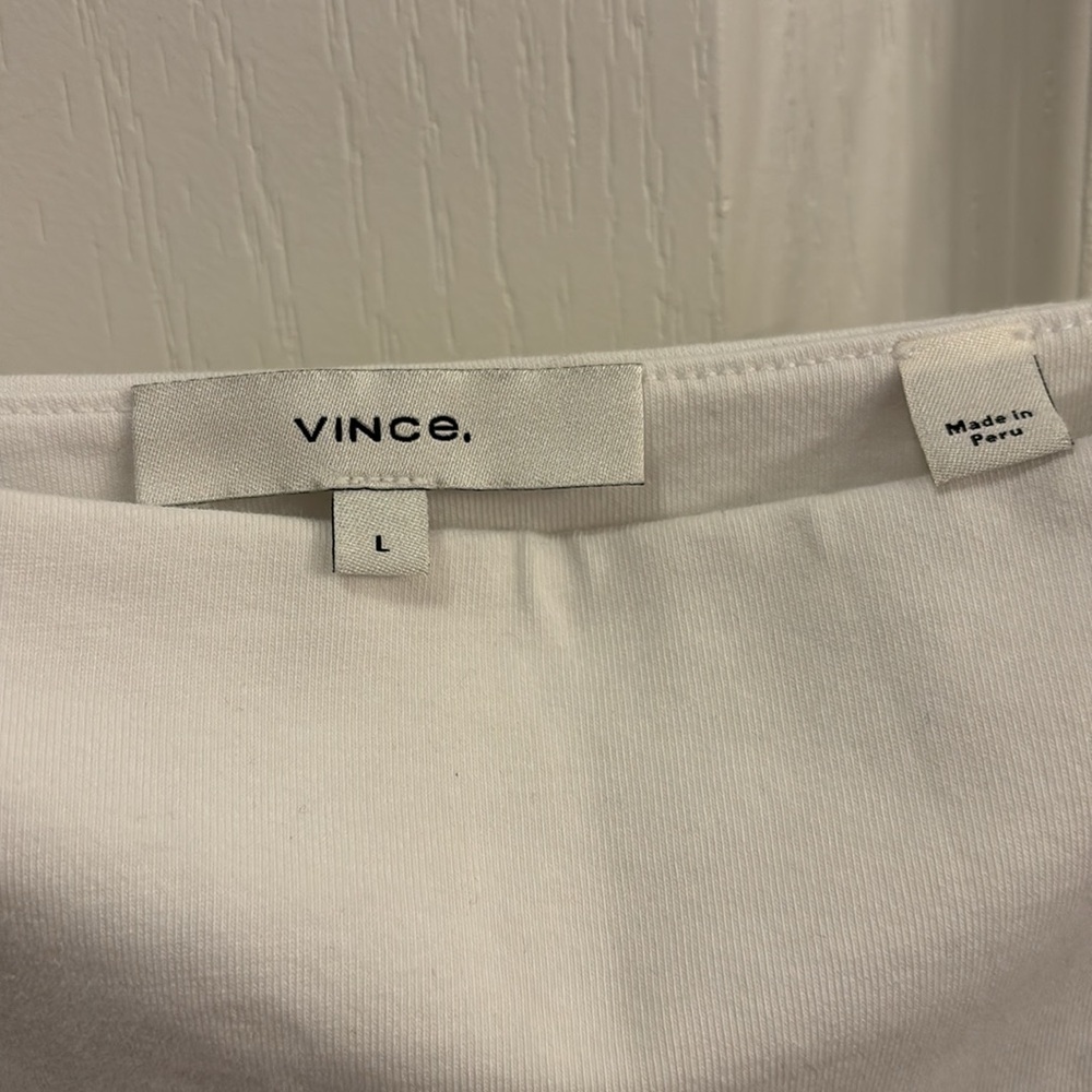 Set of 2 Vince Elegant Black Spaghetti Strap tanks black /white size large - Picture 4 of 8